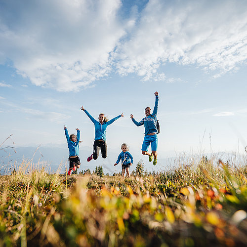 Family jumping