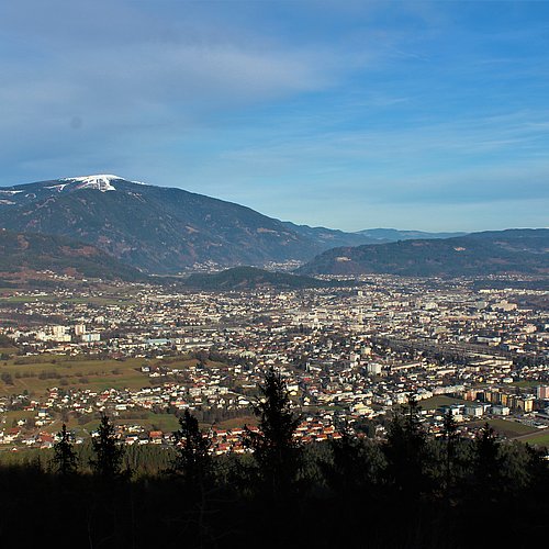 View onto the City of Villach