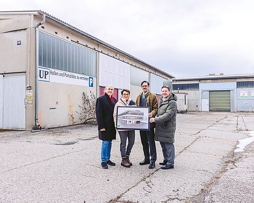 In Villach entsteht ein neues Gesundheitszentrum Vertreter:innen des Projektes präsentieren das neu geplante Gesundheitszentrum