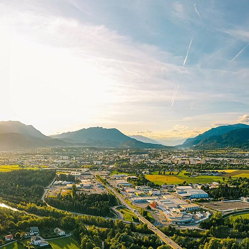 Aussicht auf die Stadt Villach