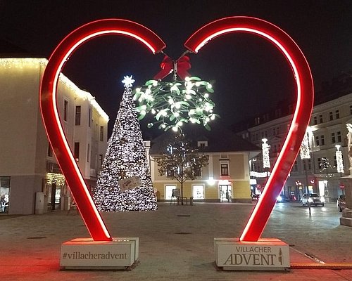 The heart-shaped photo frame of Villacher Advent