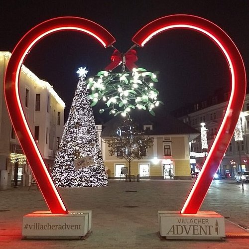 The heart-shaped photo frame of Villacher Advent