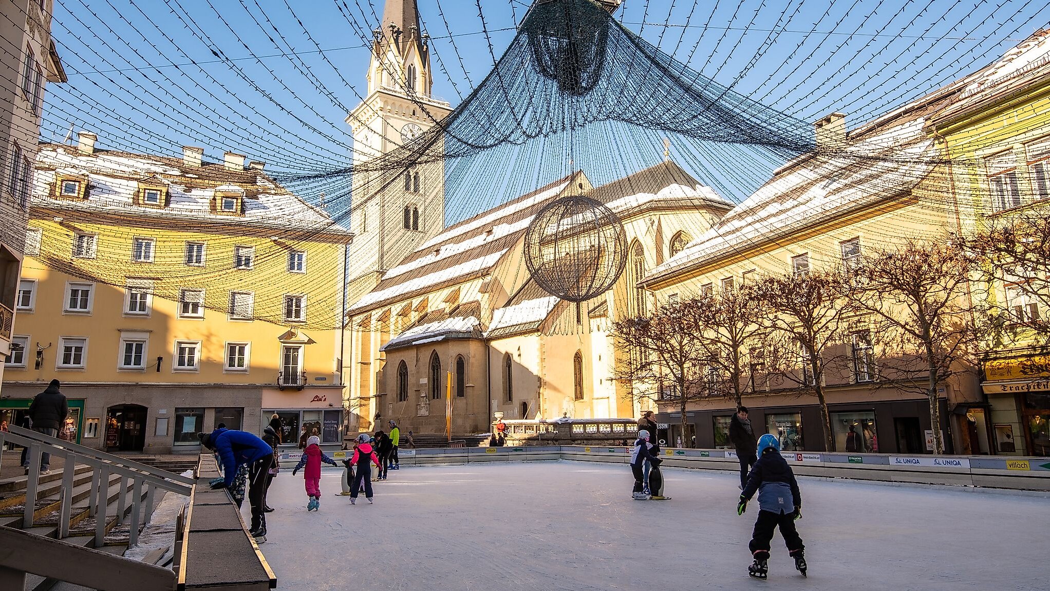 Ice rink infront of the city hall