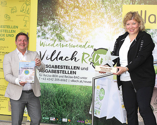 Die Stadt Villach wird mit dem Klimapreis Climate Star ausgezeichnet