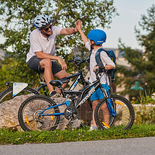 Family biking tour in the region of Villach