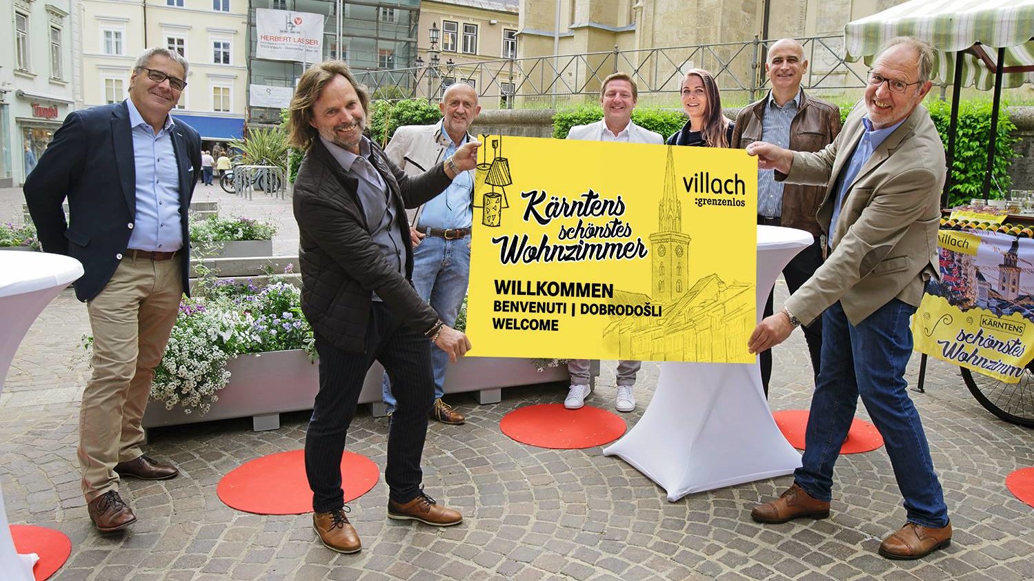 Präsentation des Sommerprogramms der Stadt Villach Fotomontage der Präsentation des Sommerprogramms 2021
