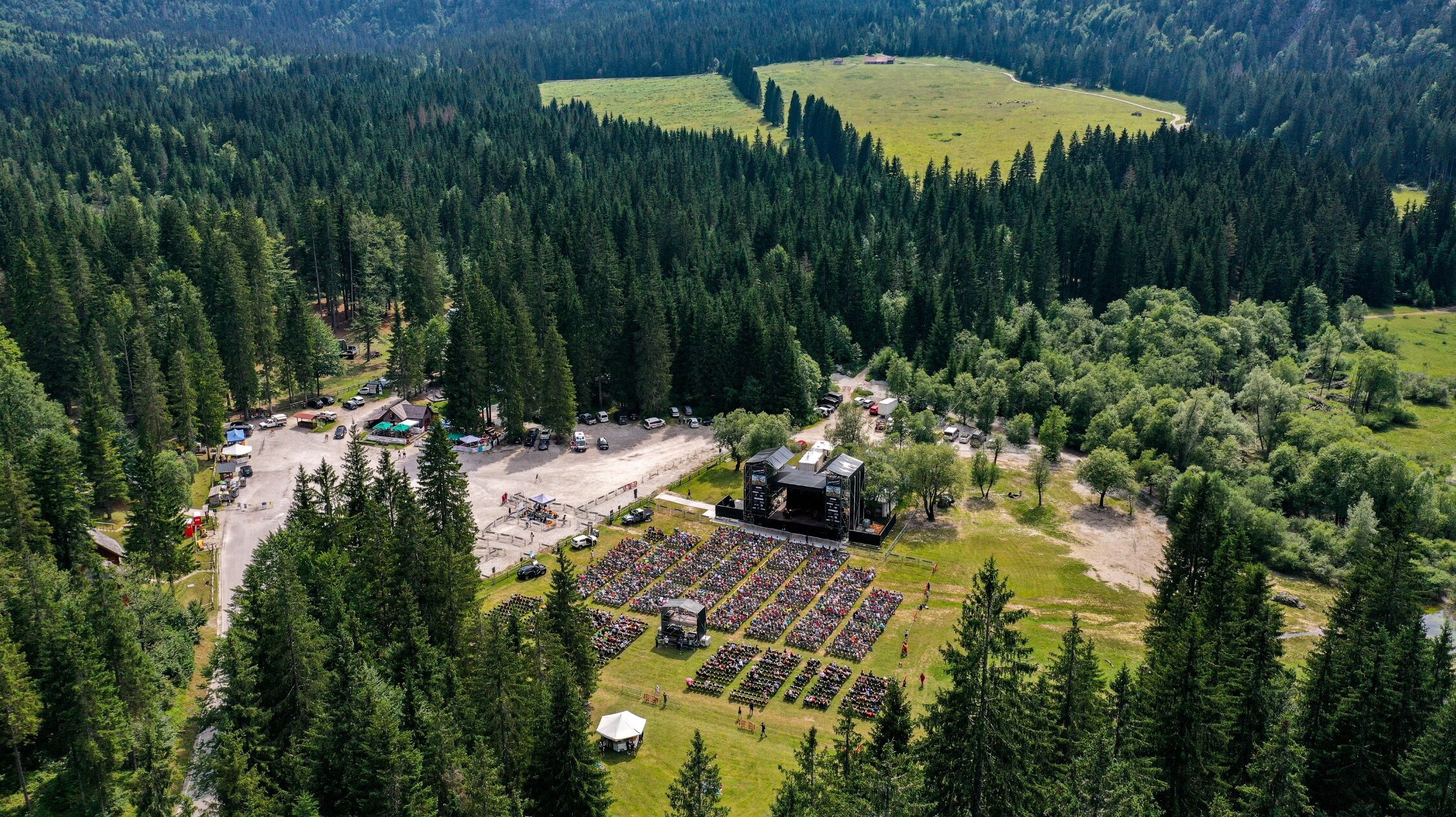 A bird's eye view of the No Borders Festival