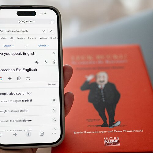 Google Übersetzer mit der Frage „Do you speak English?“