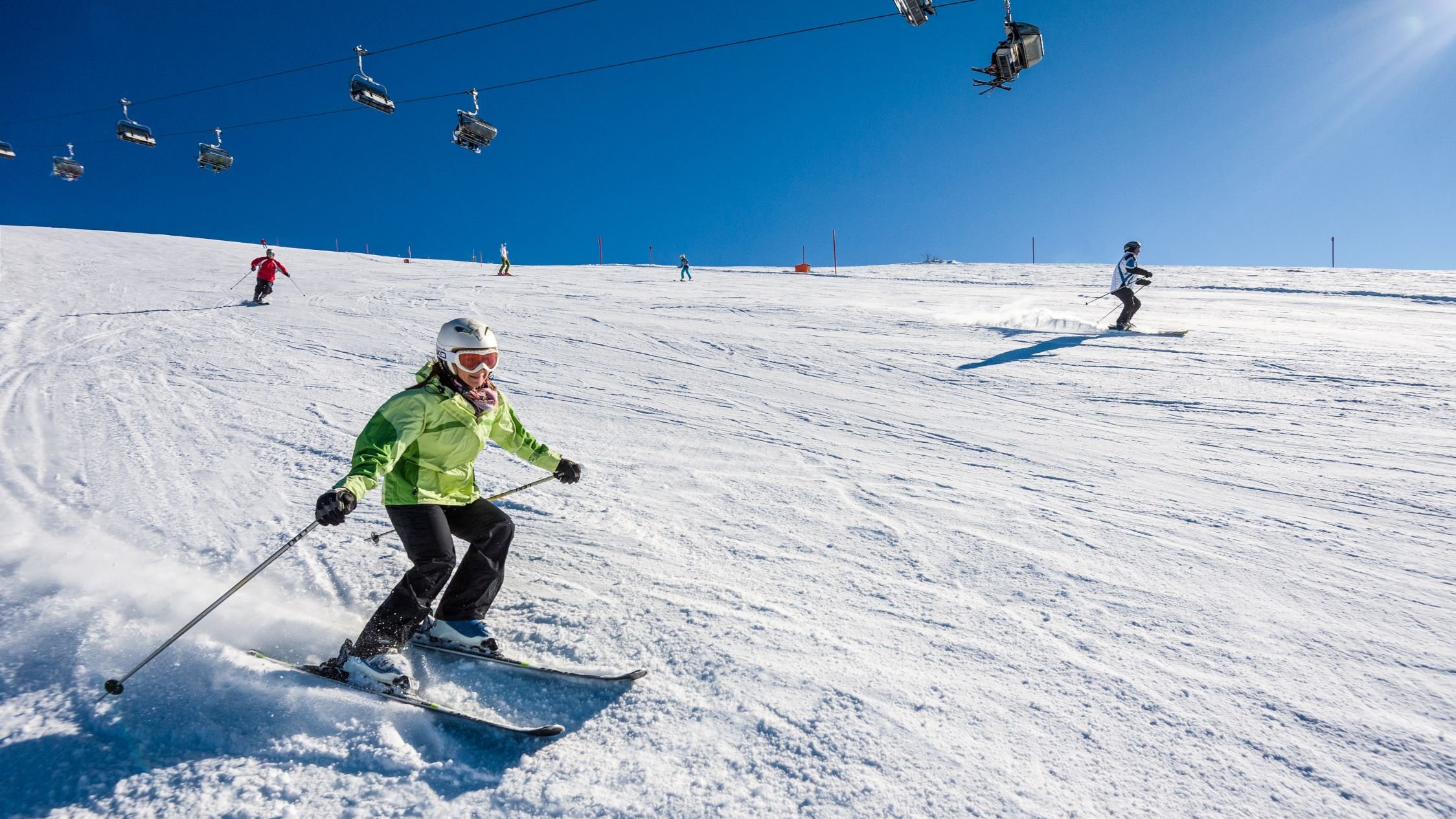 Skifahren auf der Gerlitzen Alpe
