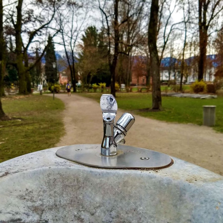 Water tap in the park