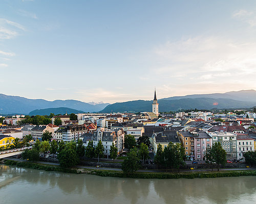 View on the city center of Villach View on the city center of Villach