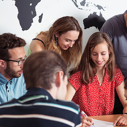 Internationale Studierende der FH Villach lernen gemeinsam