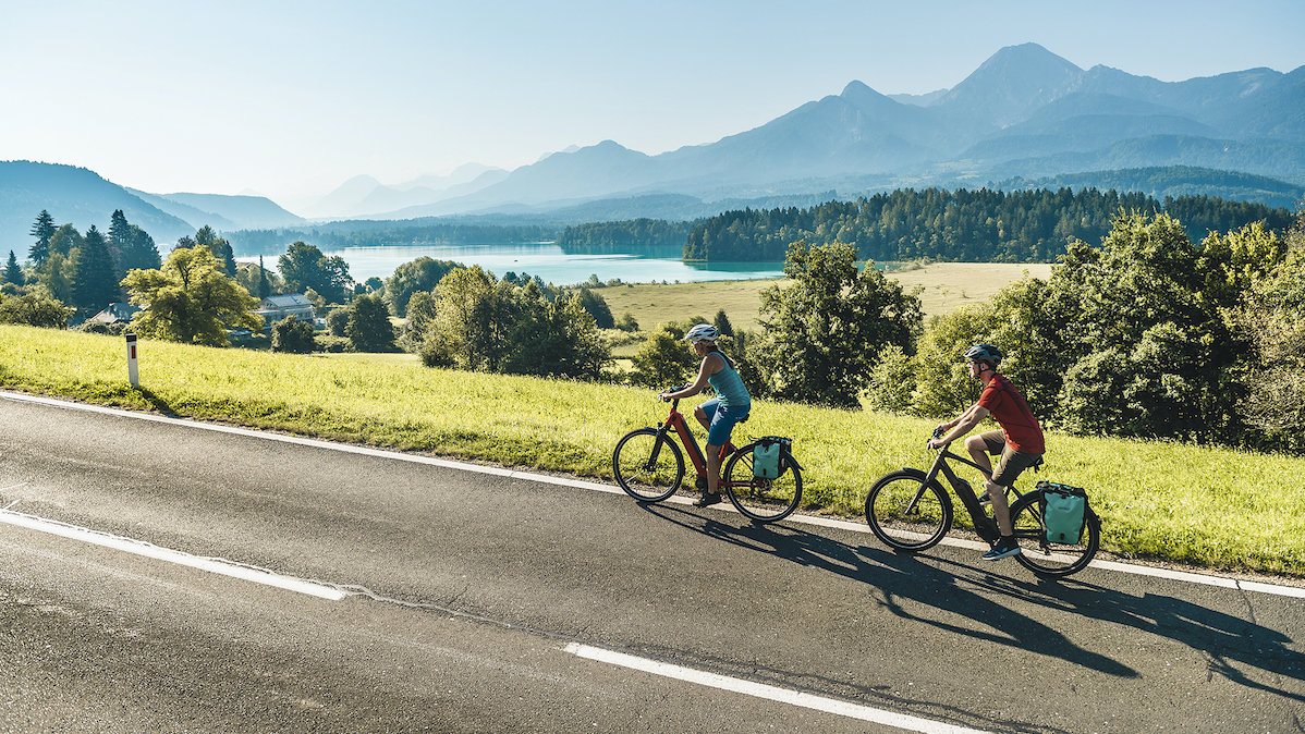 Riding the bike in the Villach region