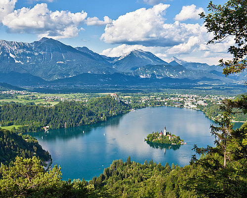 Beautiful Lake Bled in Slovenia