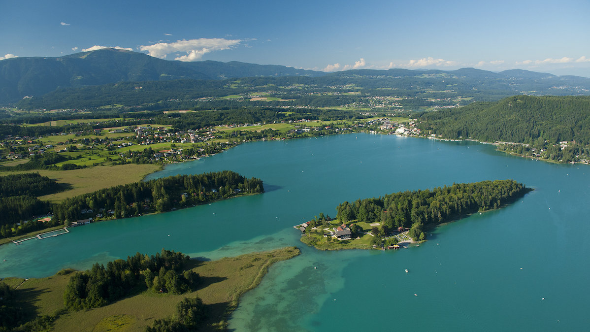 Lake scene from above