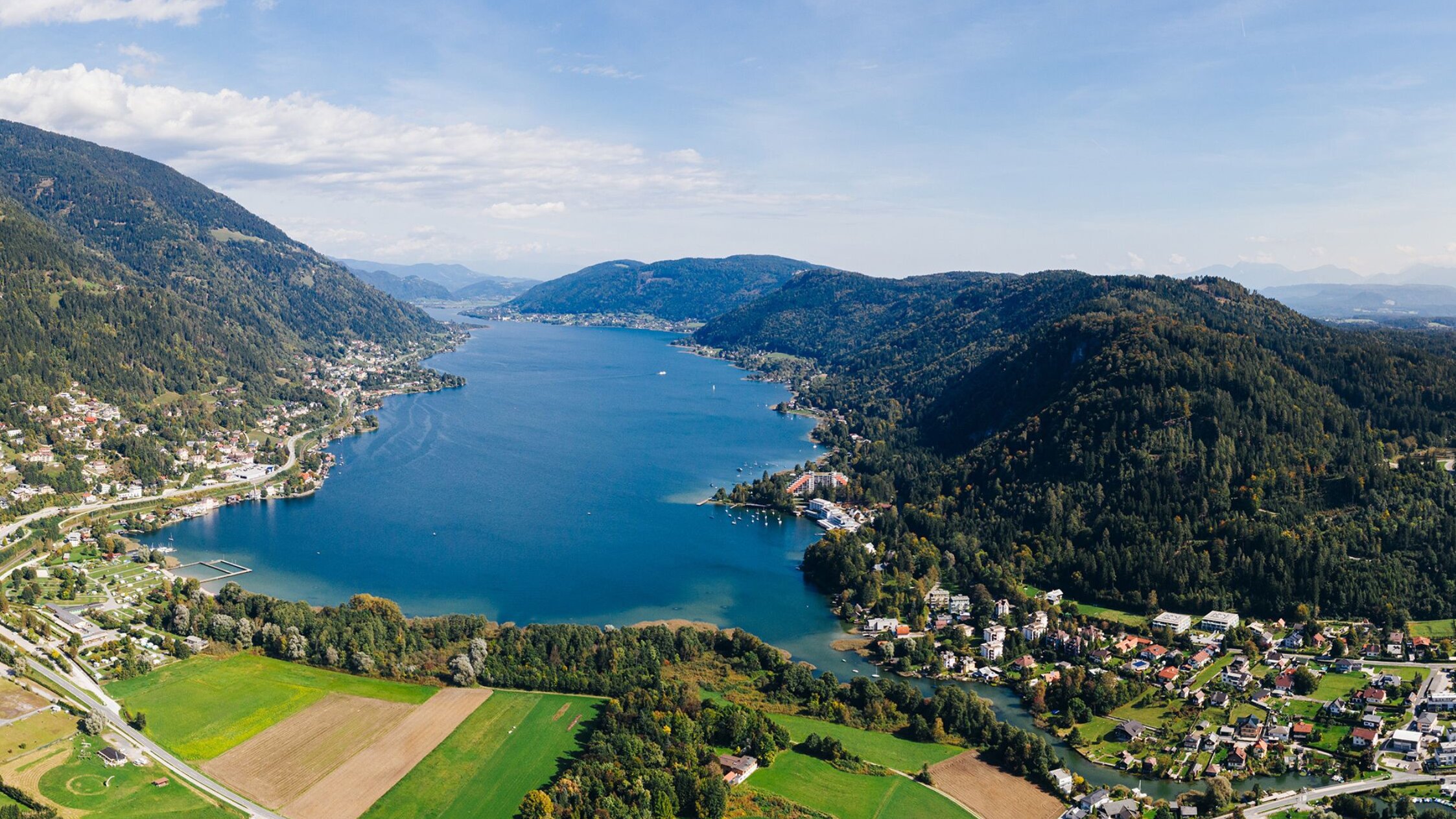 The Region of Villach in summer Ossiacher See in summer