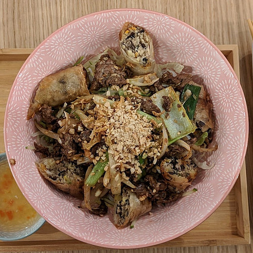 A rice dish at Villach's Vietnamese restaurant