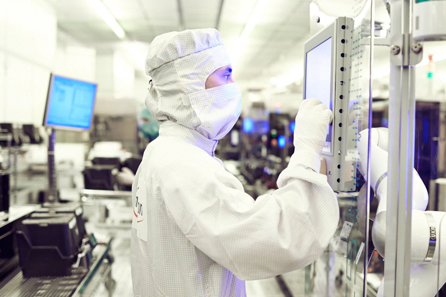The clean room of the Infneon Technologies Austria