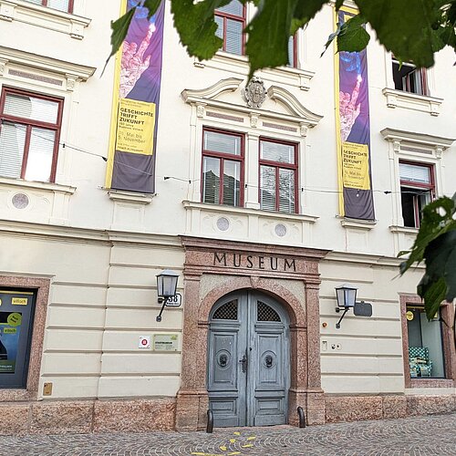 Entrance of the museum of the City of Villach
