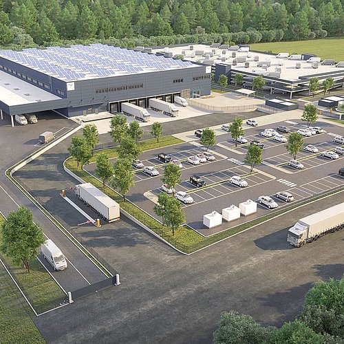 The new logistics center in Federaun