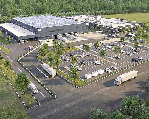 The new logistics center in Federaun