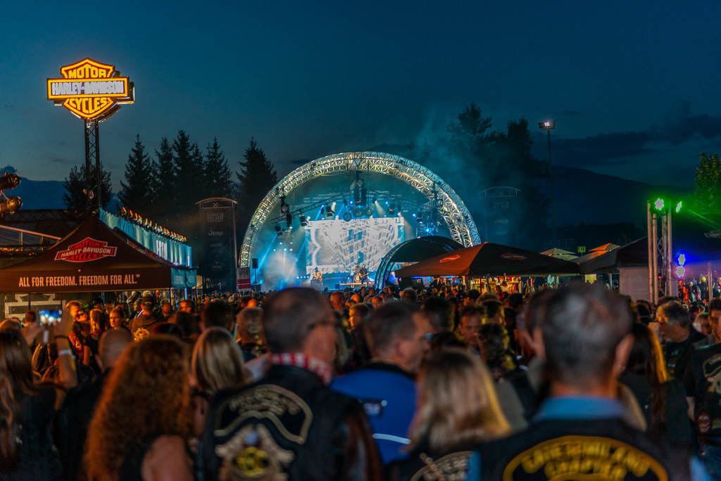 Party at the European Bike Week in Faak am See