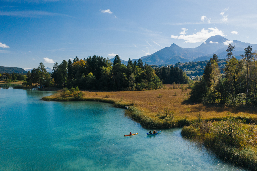 Kayaking in the beautiful Faaker See