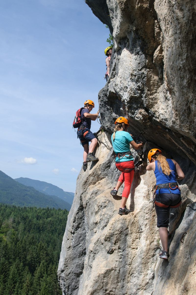 Klettergruppe am Kanzianiberg Klettergruppe am Kanzianiberg