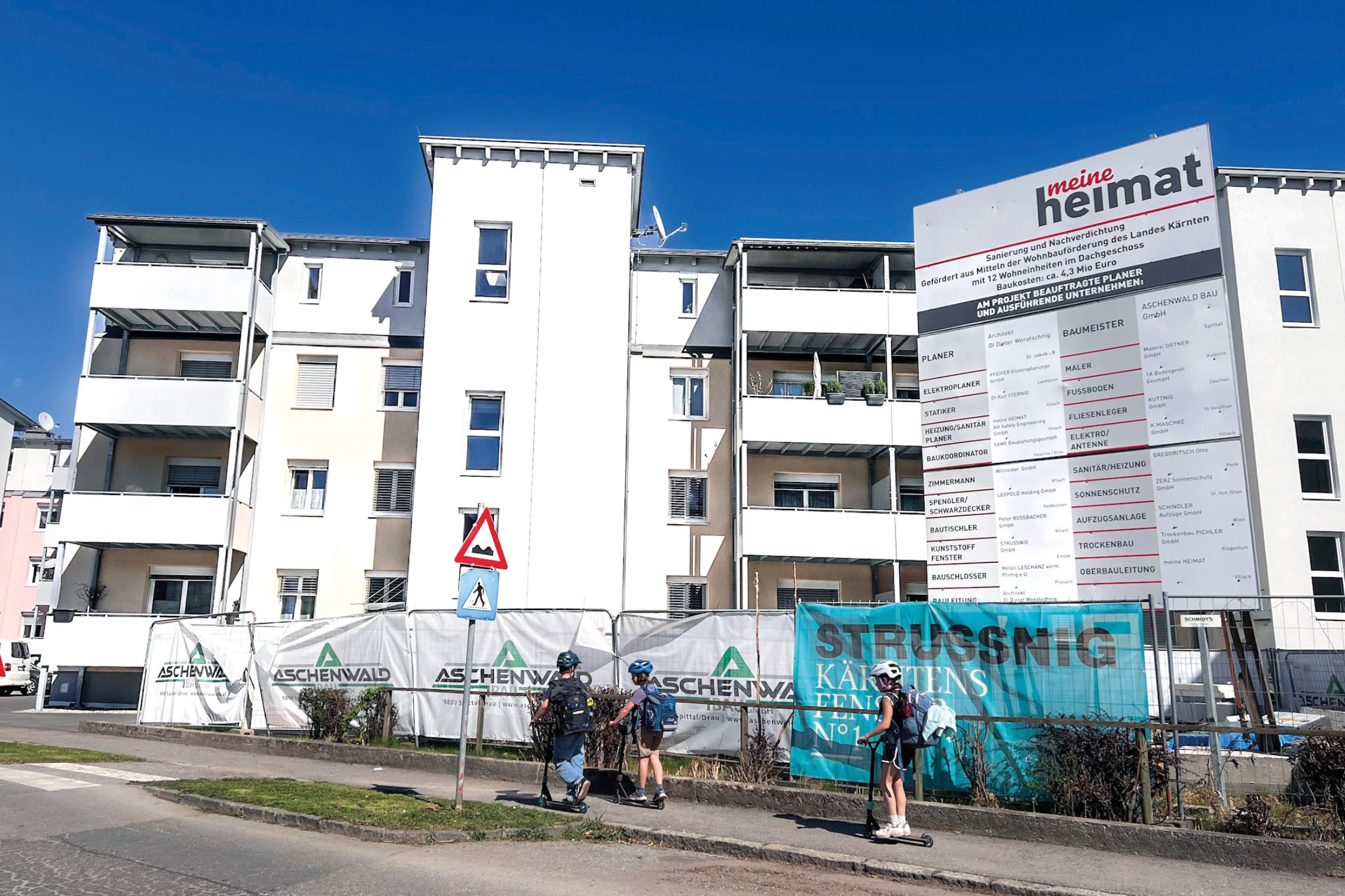 Baustelle in der Milessistraße