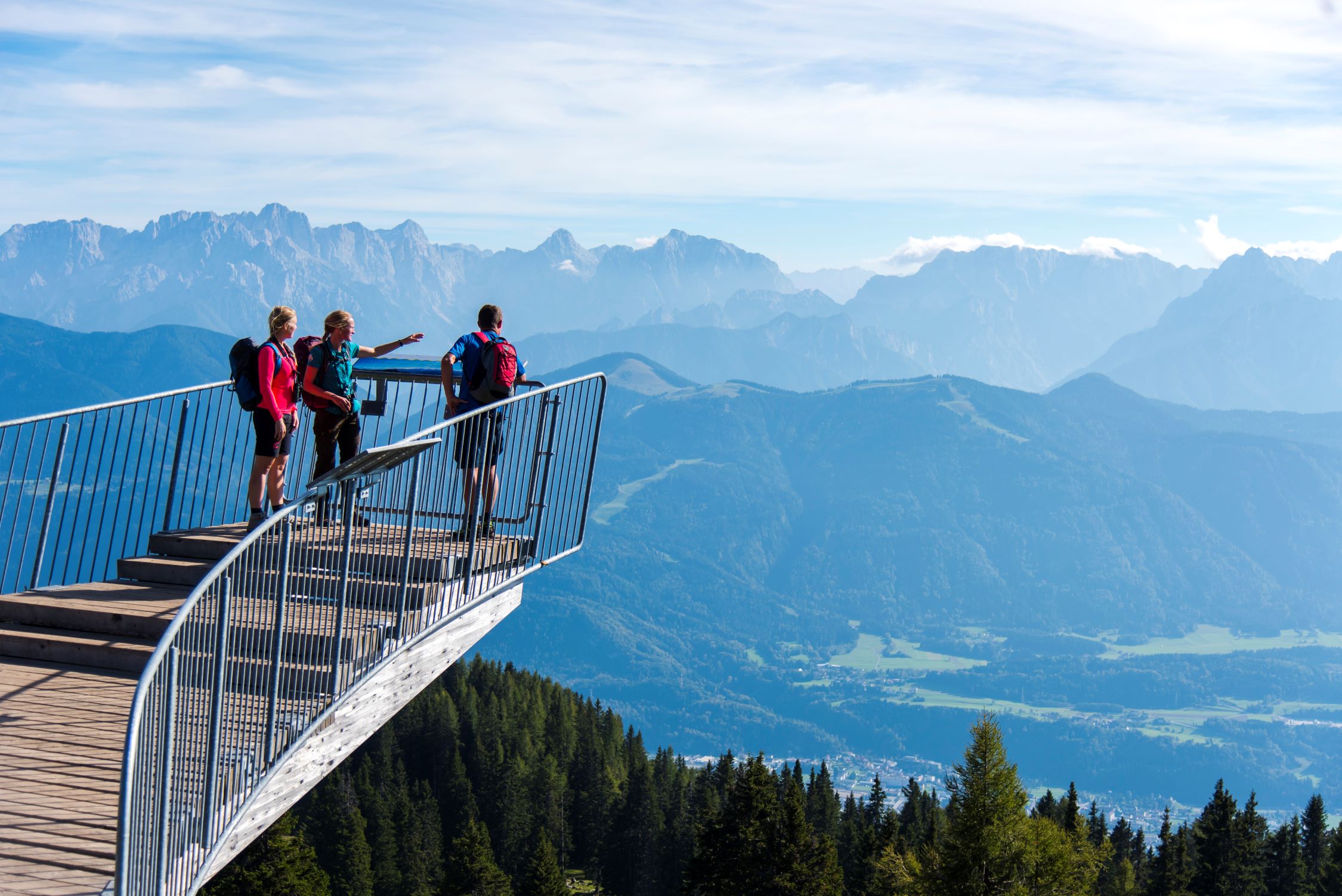 Viewing platform in the mountains