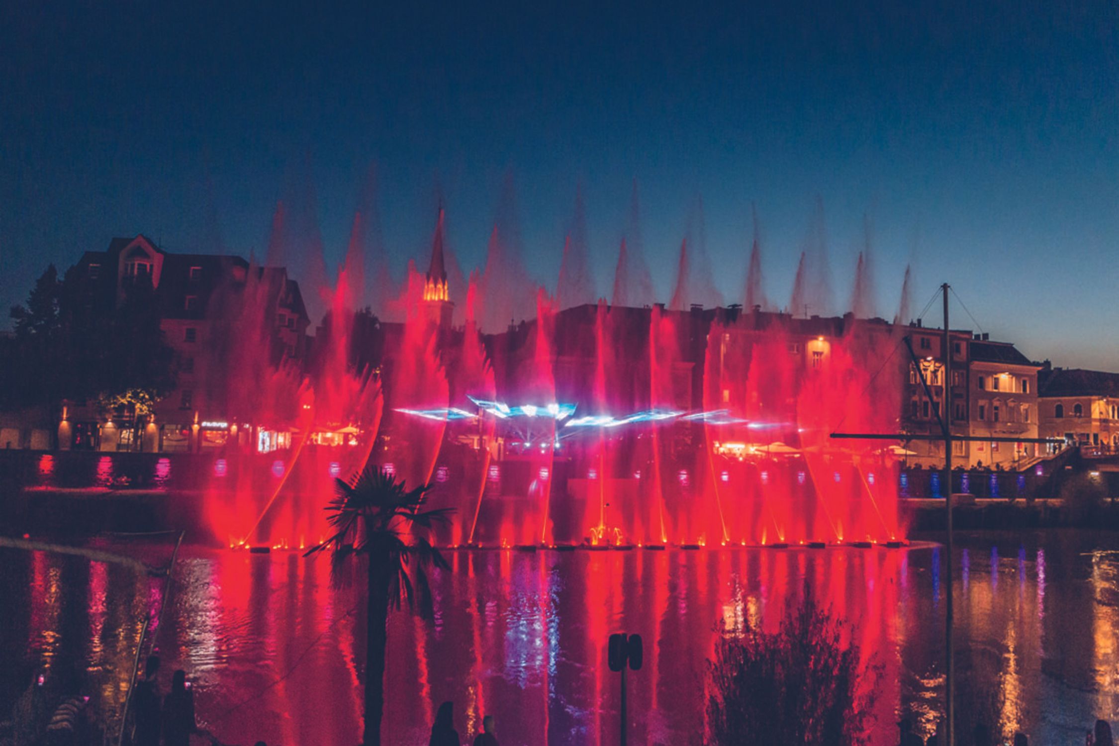 Wasser- und Lichtershow