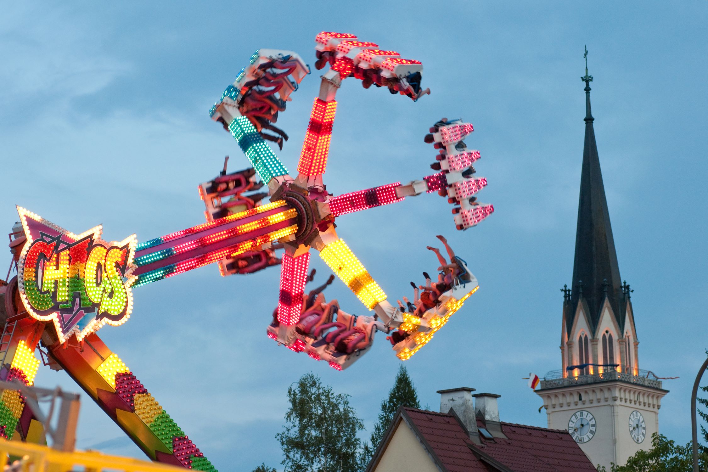 The fun park during Kirchtag's week