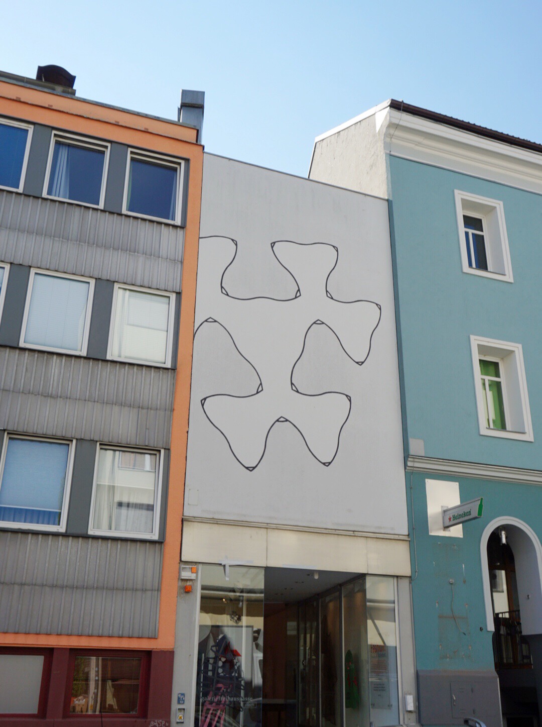 Entry area of gallery in Freihausgasse, Villach