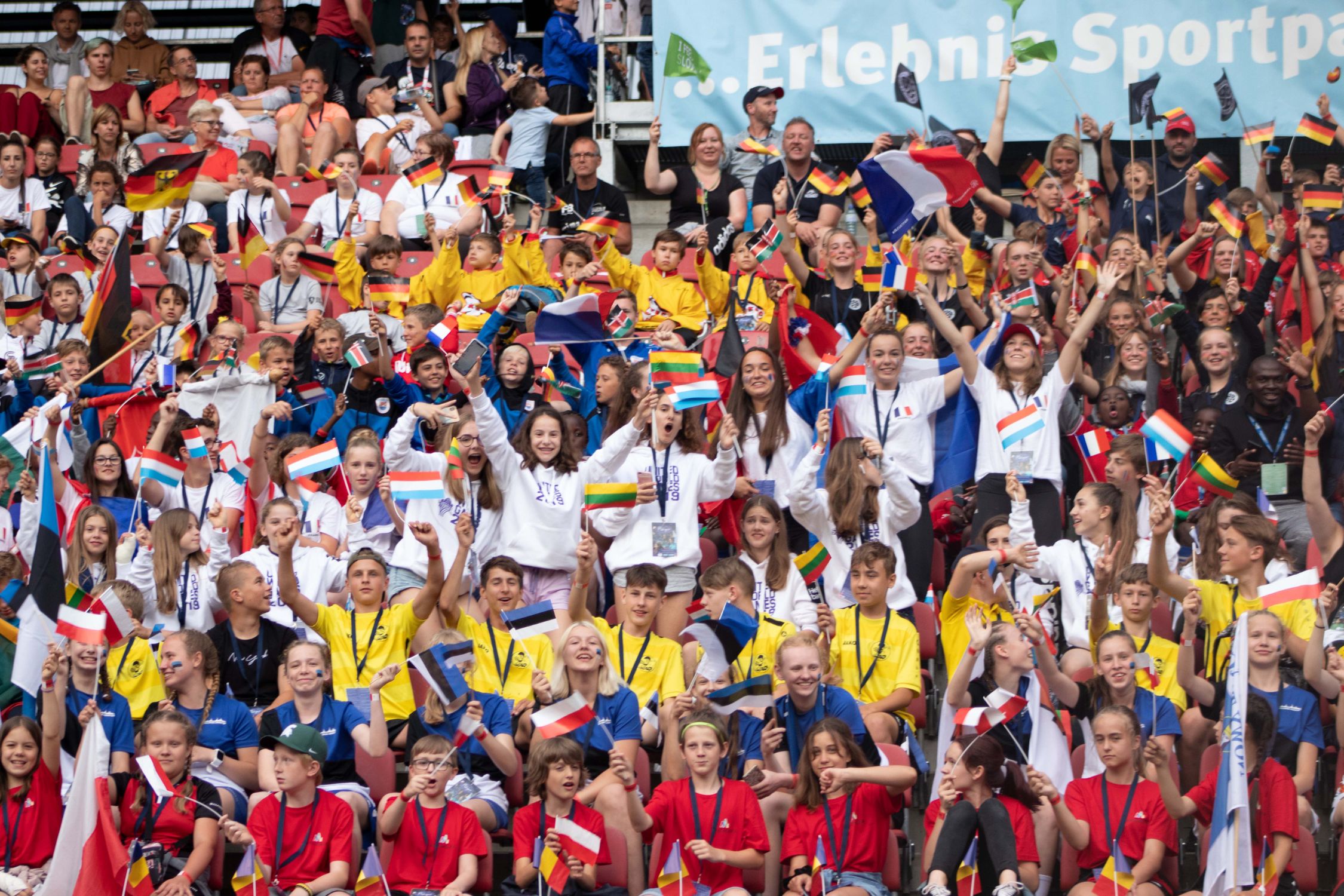 Enthusiastic spectators at the United World Games