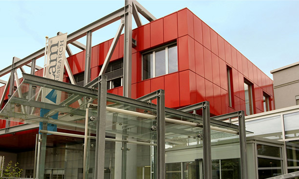 The outside of the Lam Research building in Villach