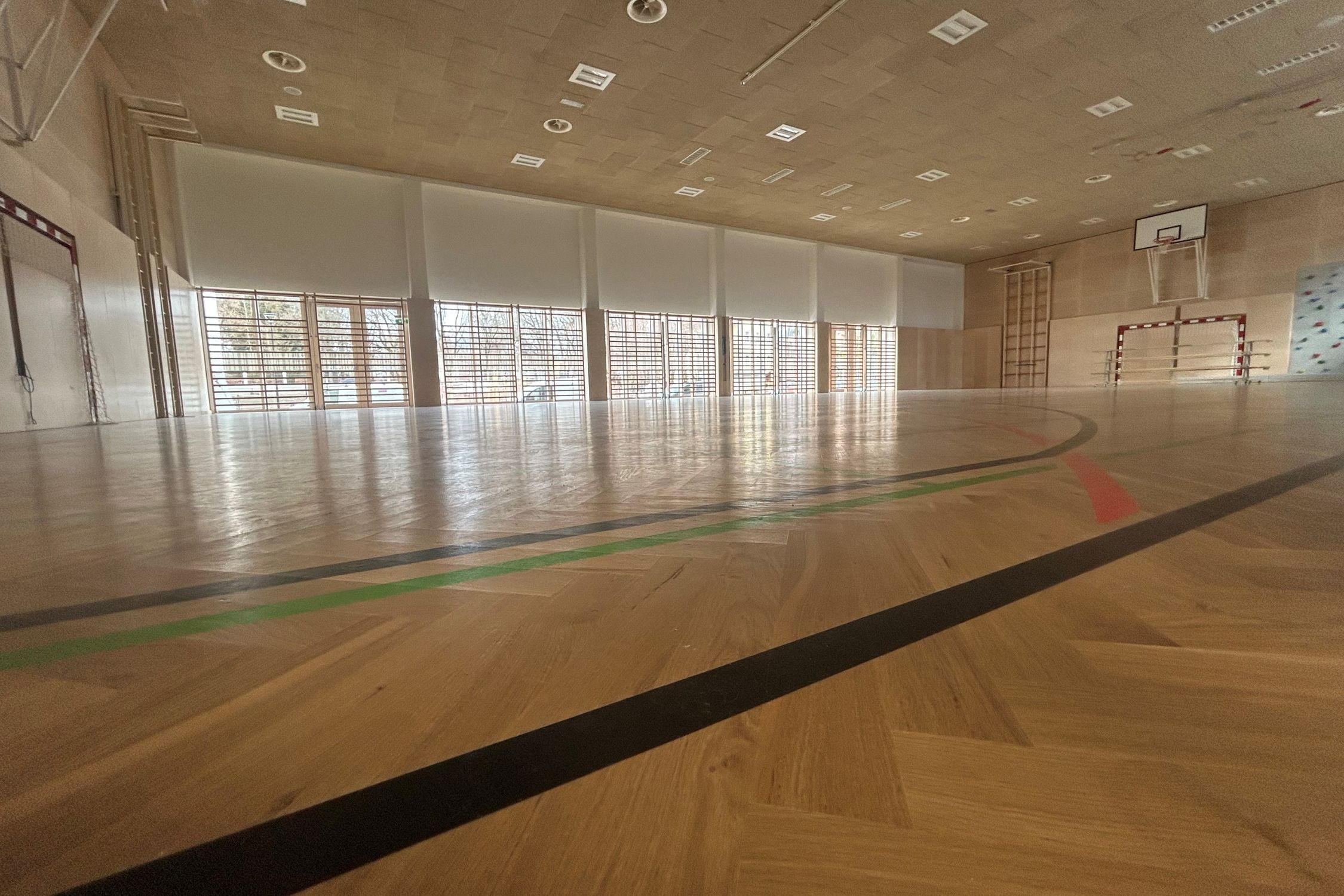 Turnsaal im neuen Bildungscampus