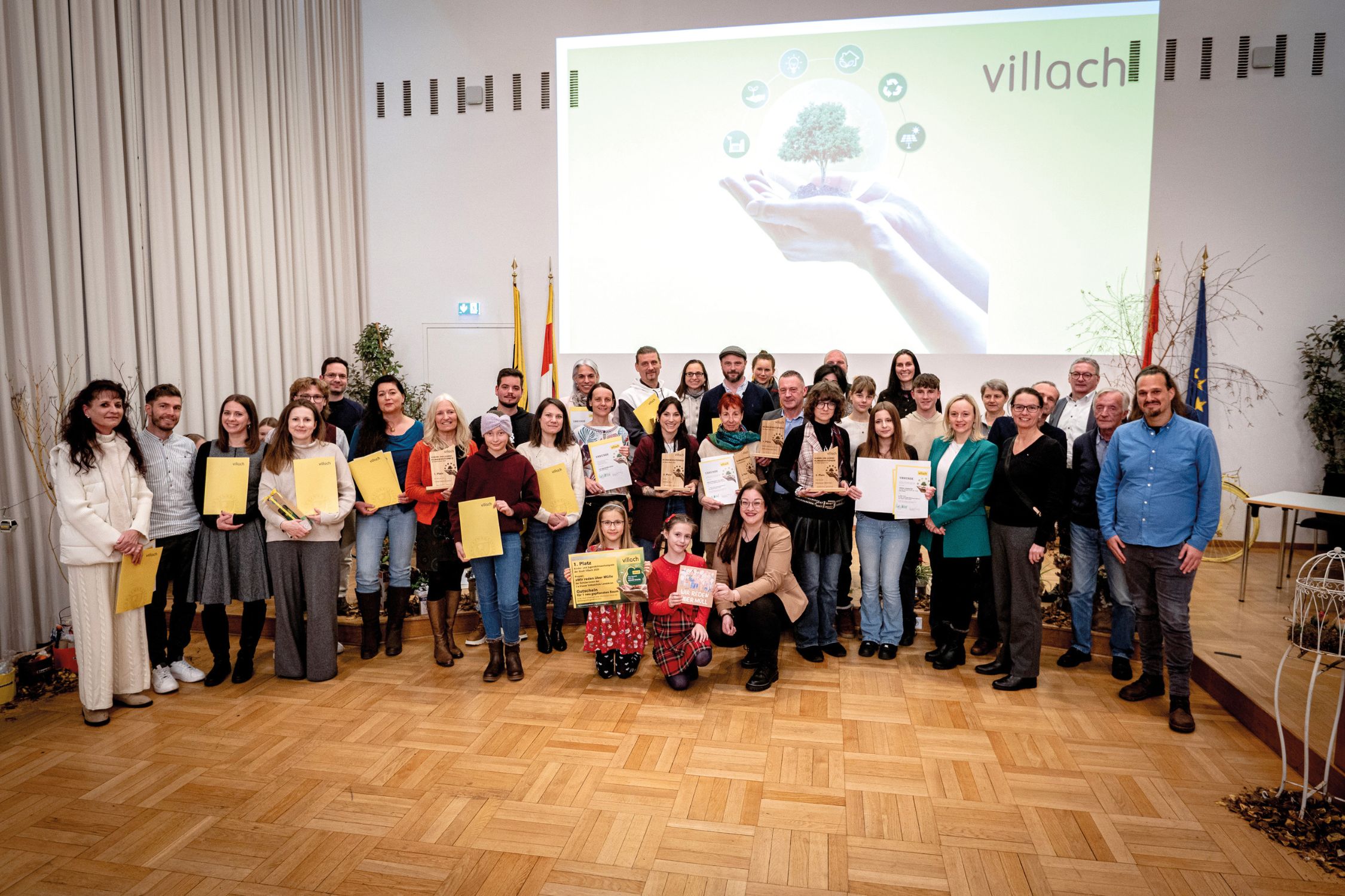 Klimaschutzpreis der Stadt Villach Preisverleihung beim Klimaschutzpreis in Villach