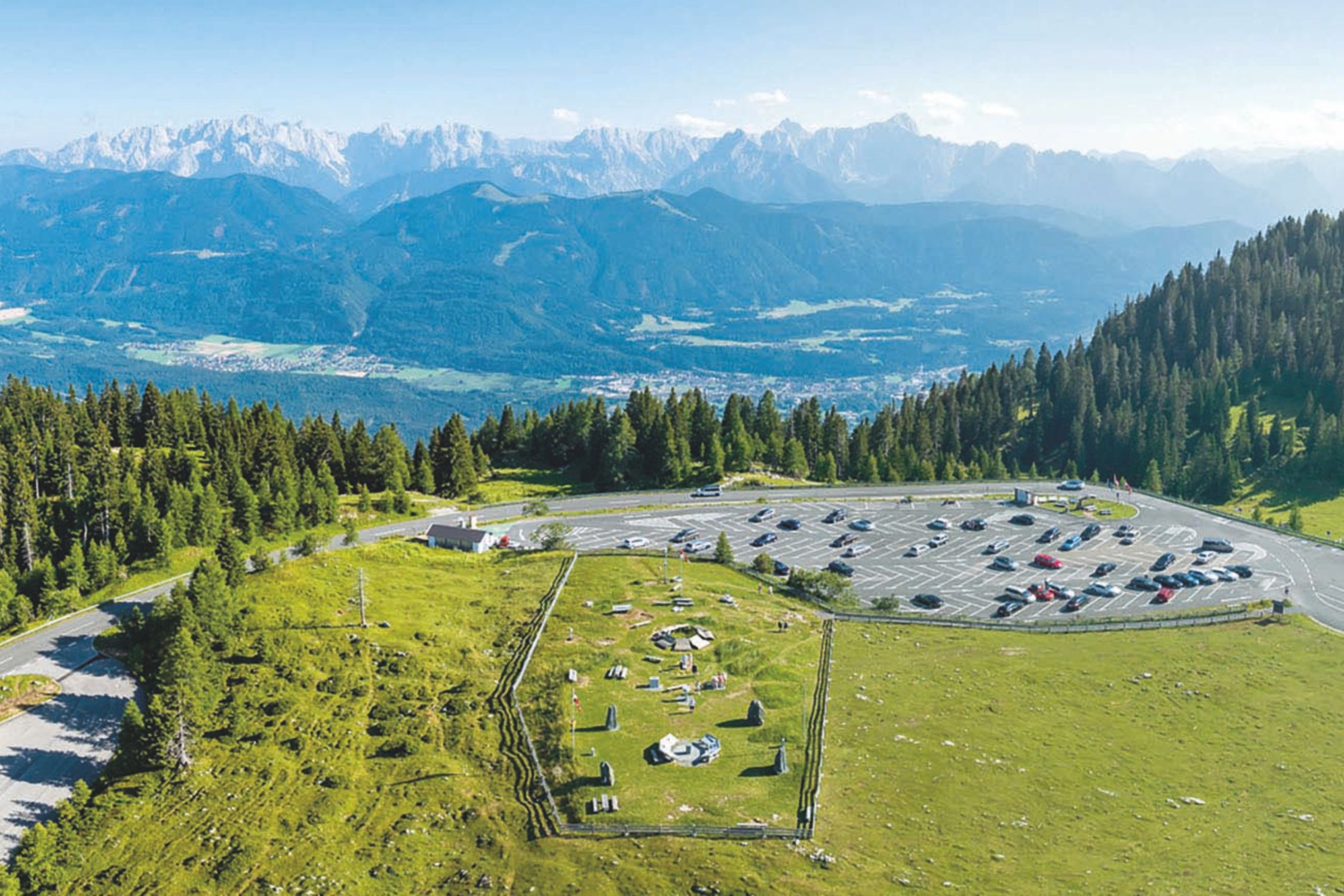 Rosstratten parking area in Dobratsch Nature Park