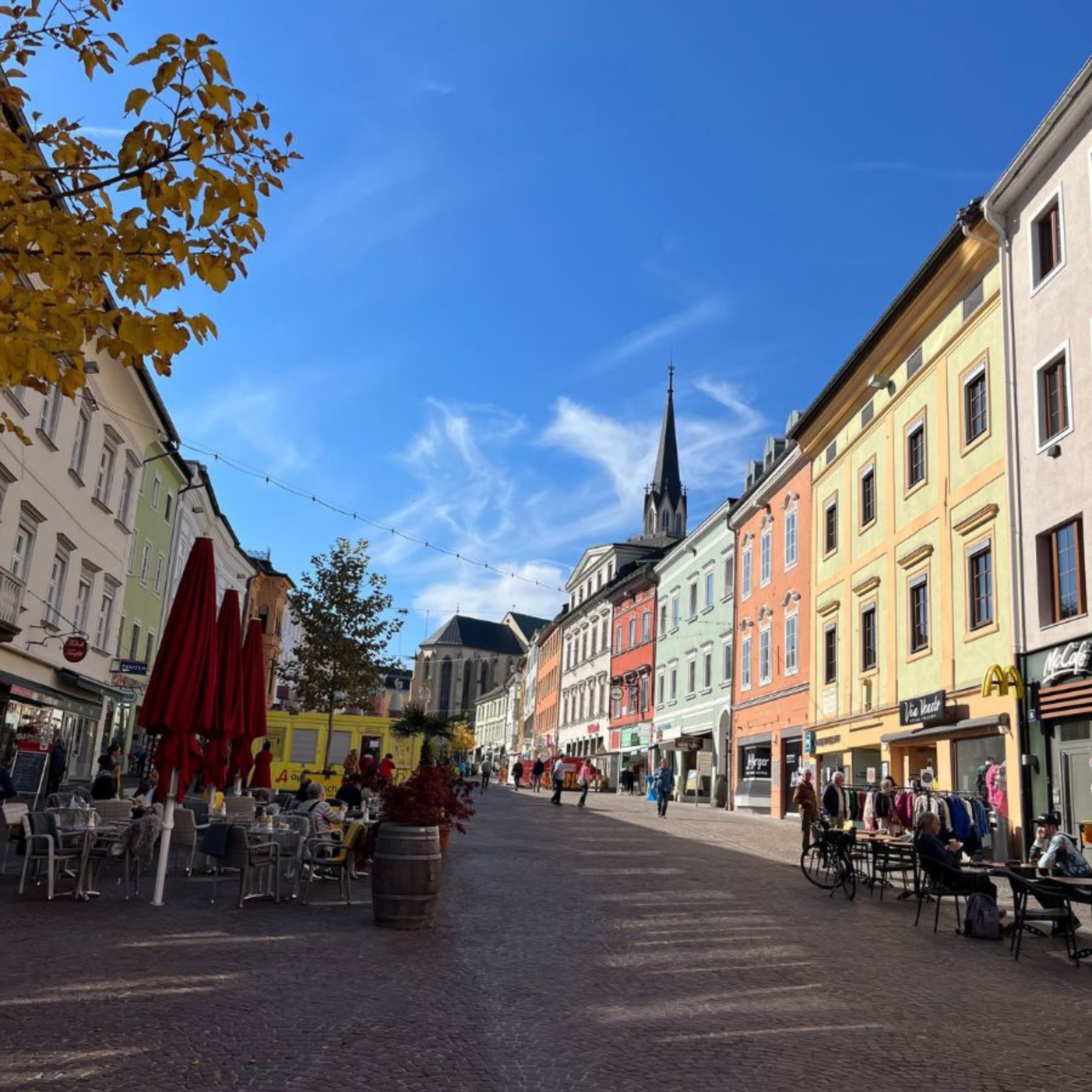 Der Hauptplatz von Villach