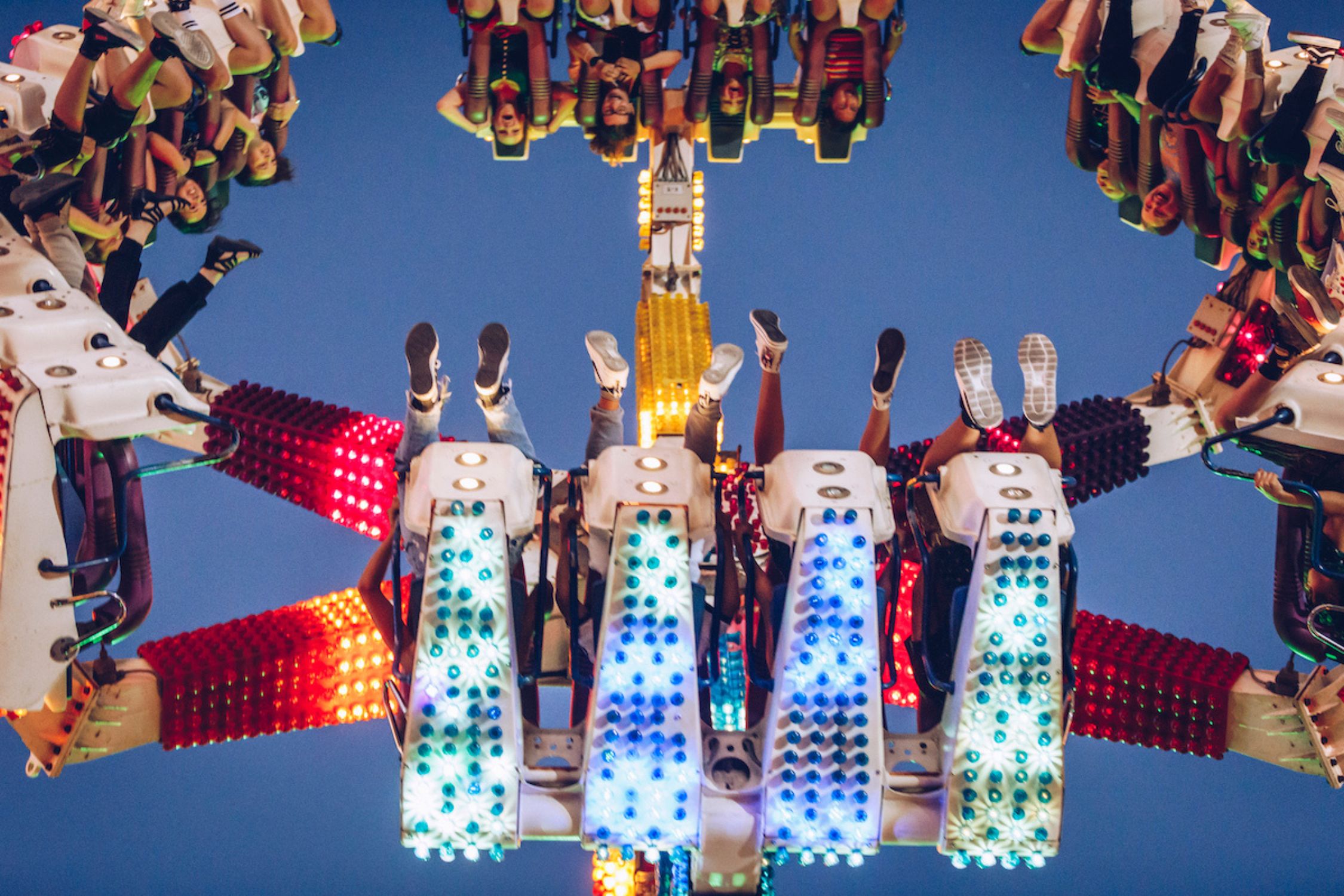 One of the rides at the Villacher Kirchtag